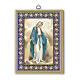 Miraculous Mary picture printed on wooden board 20x15 cm s1