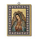 Picture of Our Lady of Guadalupe, print on wood, 8x6 in s1