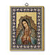 Quadro para pendurar Nossa Senhora de Guadalupe madeira 20x15 cm s1