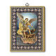 St. Michael picture in wood hangable 20x15 cm s1