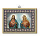 Quadro para pendurar Maria e Jesus madeira 20x15 cm s1