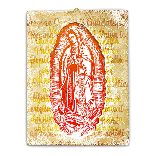 Painting canvas of Our Lady of Guadalupe, 10x8 in 1