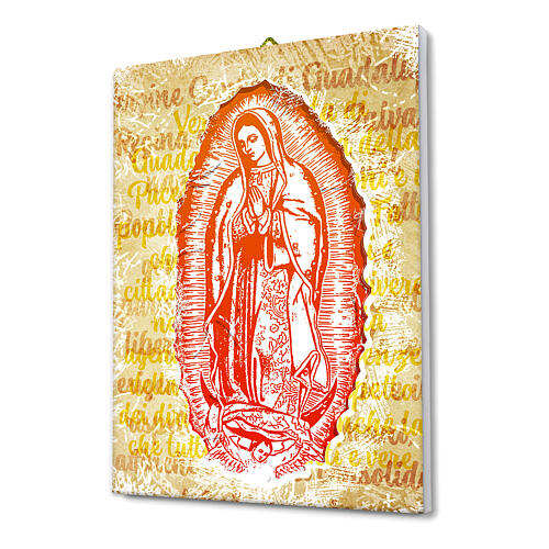 Toile Notre-Dame de Guadalupe 25x20 cm 2