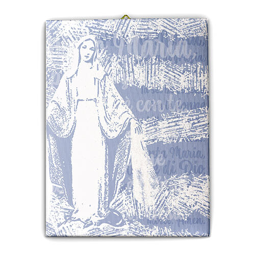 Lienzo pop-art de la Virgen Milagrosa 25x20 cm 1