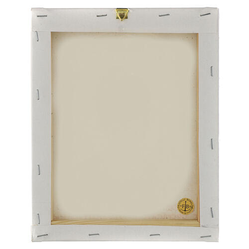 Saint Francis of Assisi single color printed canvas 25x20 cm 3