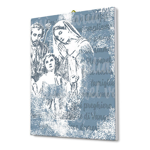 Pop-art canvas of the Holy Family, 10x8 in 2