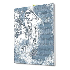 Holy Family pop-art canvas 25X20 cm