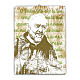 Padre Pio painting canvas, 10x8 in s1
