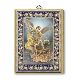 Tableau Saint Michel Archange 20x15 cm