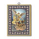 Tableau Saint Michel Archange 20x15 cm s1