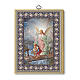 Quadretto Angelo custode stampato su tavola MDF 15x20 cm s1