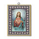 Quadretto Sacro Cuore di Gesù stampato su tavola 15x20 cm s1