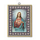 Sacred Heart of Jesus picture printed panel 15x20 cm s1