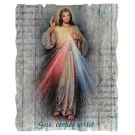 Tableau vintage Christ Miséricordieux 10x15 cm