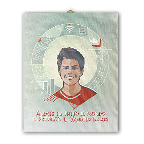 Leinwanddruck „Carlo Acutis“ – 20 × 25 cm