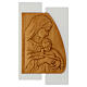 Wooden bas-relief of the Virgin with Child, 21x13 in s1