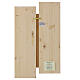 Bassorilievo Sant'Antonio legno faggio sostegno abete bianco 55x32 cm s4