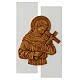 Bajorrelieve San Francisco de madera maciza 55x32 cm s1