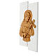 Bajorrelieve San Francisco de madera maciza 55x32 cm s3