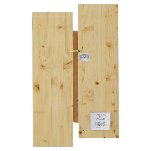 Solid Wood Bas-Relief of St. Francis, 55x32 cm 4