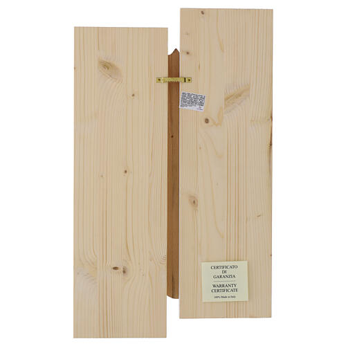 Solid wood bas-relief of Our Lady of Guadalupe, 21x13 in 5