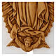 Solid wood bas-relief of Our Lady of Guadalupe, 21x13 in s4