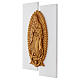 Baixo-relevo Nossa Senhora de Guadalupe madeira maciça 55x32 cm s3