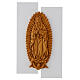Our Lady of Guadalupe Bas-relief in solid wood, 55x32 cm s1
