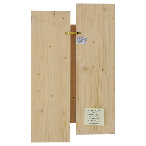 Solid wood bas-relief of Our Lady of Fatima, 21x13 in 5