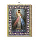 Gesù Misericordioso quadretto inglese legno 20x15 cm s1
