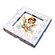 Picture with gift box, angel sitting on a cloud, 4x4 in s2