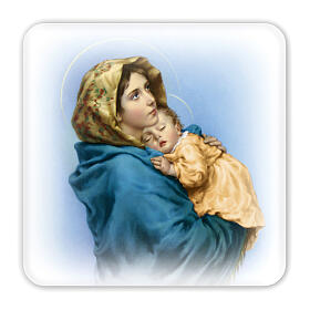 Cuadrito Virgen de Ferruzzi con caja 10x10 cm