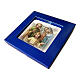 Quadretto in legno con scatola Sacra Famiglia 10x10 cm s2