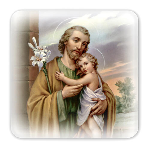 Kleines Bild, Heiliger Josef mit Jesuskind – 10 x 10 cm 1