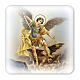 Saint Michael picture with gift box 10x10 cm s1