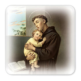 Saint Anthony of Padua picture in gift box 10x10 cm