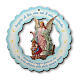 Round blue Guardian Angel plaque, 12 cm s1
