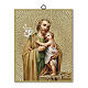 San Giuseppe quadro mosaico 25x20 cm s1