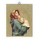 Madonna con Bambino quadro legno 25x20 cm s1