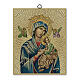 Cuadro Virgen del Perpetuo Socorro madera 25x20 cm s1