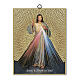 Tavoletta Gesù Misericordioso inglese 25x20 cm s1
