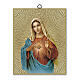 Obraz na drewnie Niepokalane Serce Maryii, 25x20 cm s1