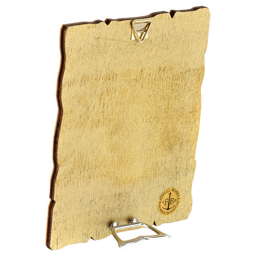 Cuadrito estilo vintage de madera símbolos Primera Comunión 15x10 cm 2
