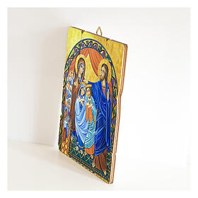 Tableau vintage Noces de Cana 15x10 cm