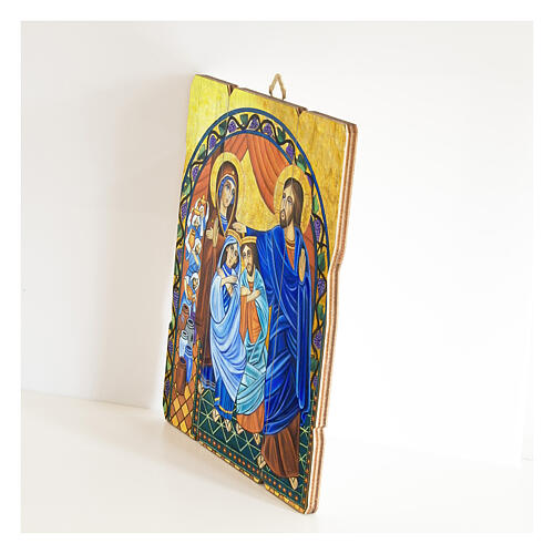 Tableau vintage Noces de Cana 15x10 cm 2