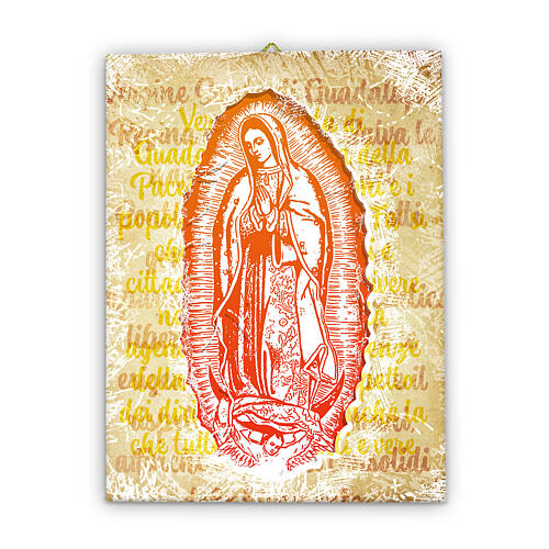 Virgen de Guadalupe lienzo 40x30 cm 1