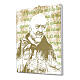 Padre Pio tela pittorica 40x30 cm s2
