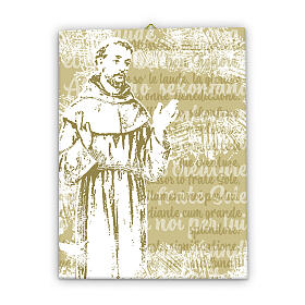 Saint François d'Assise toile 40x30 cm