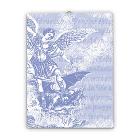 Toile Saint Michel Archange 40x30 cm