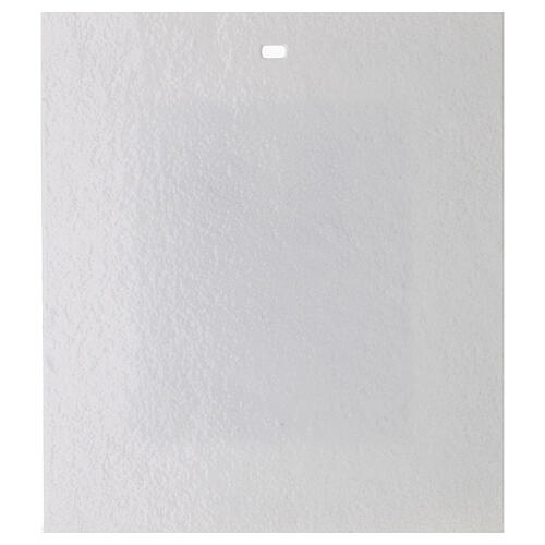 Holy Family picture in white resin colored glass 34x28 cm 4